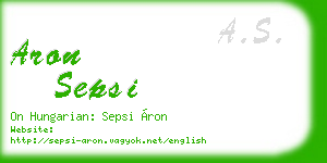 aron sepsi business card