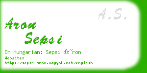 aron sepsi business card